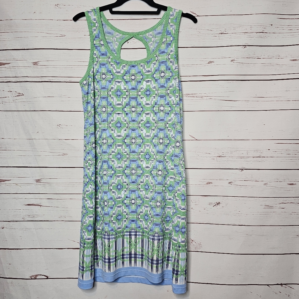 Max Studio Geometric Sleeveless Shift Dress